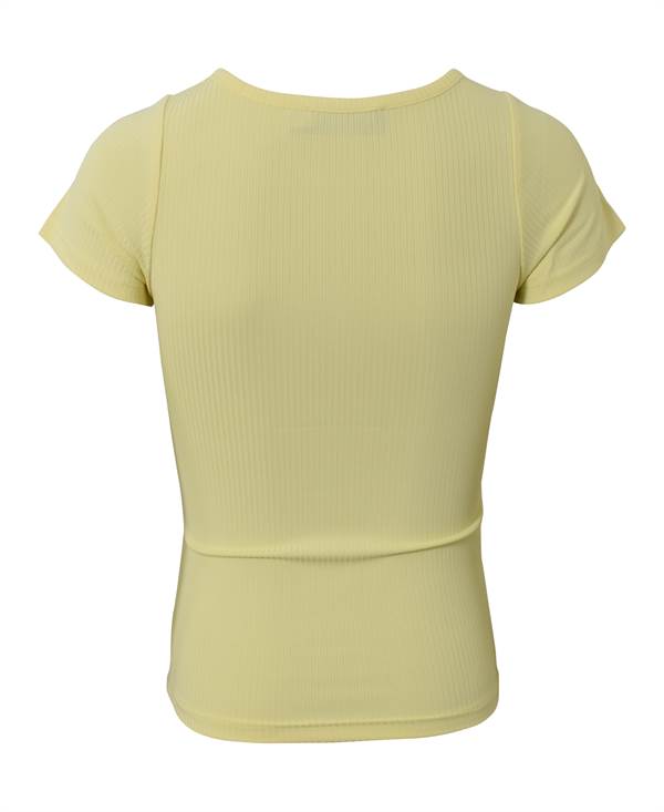 Hound pige rib T-shirt - dusty yellow